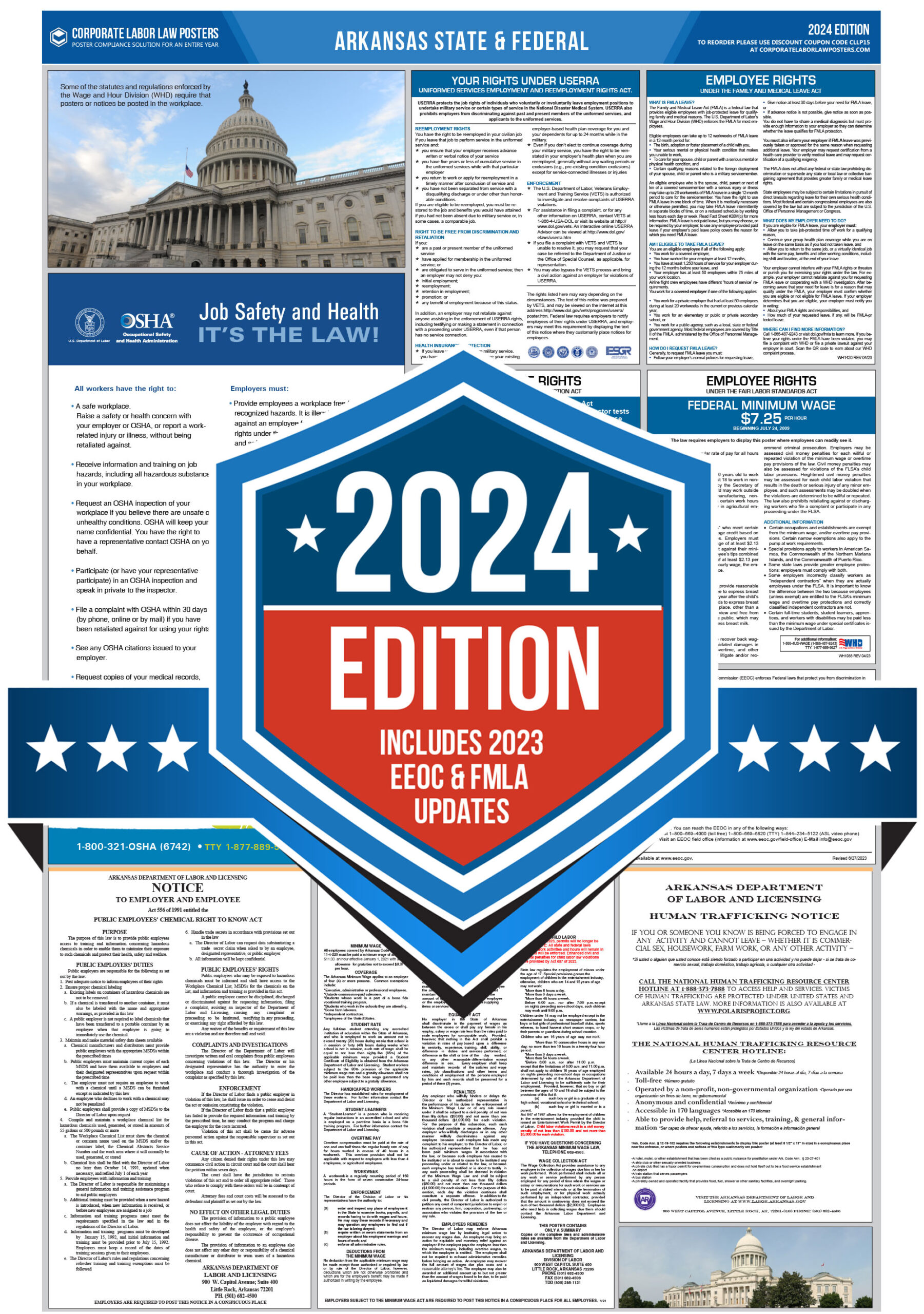 2024 Arkansas Labor Law Poster Corporate Labor Law Posters
