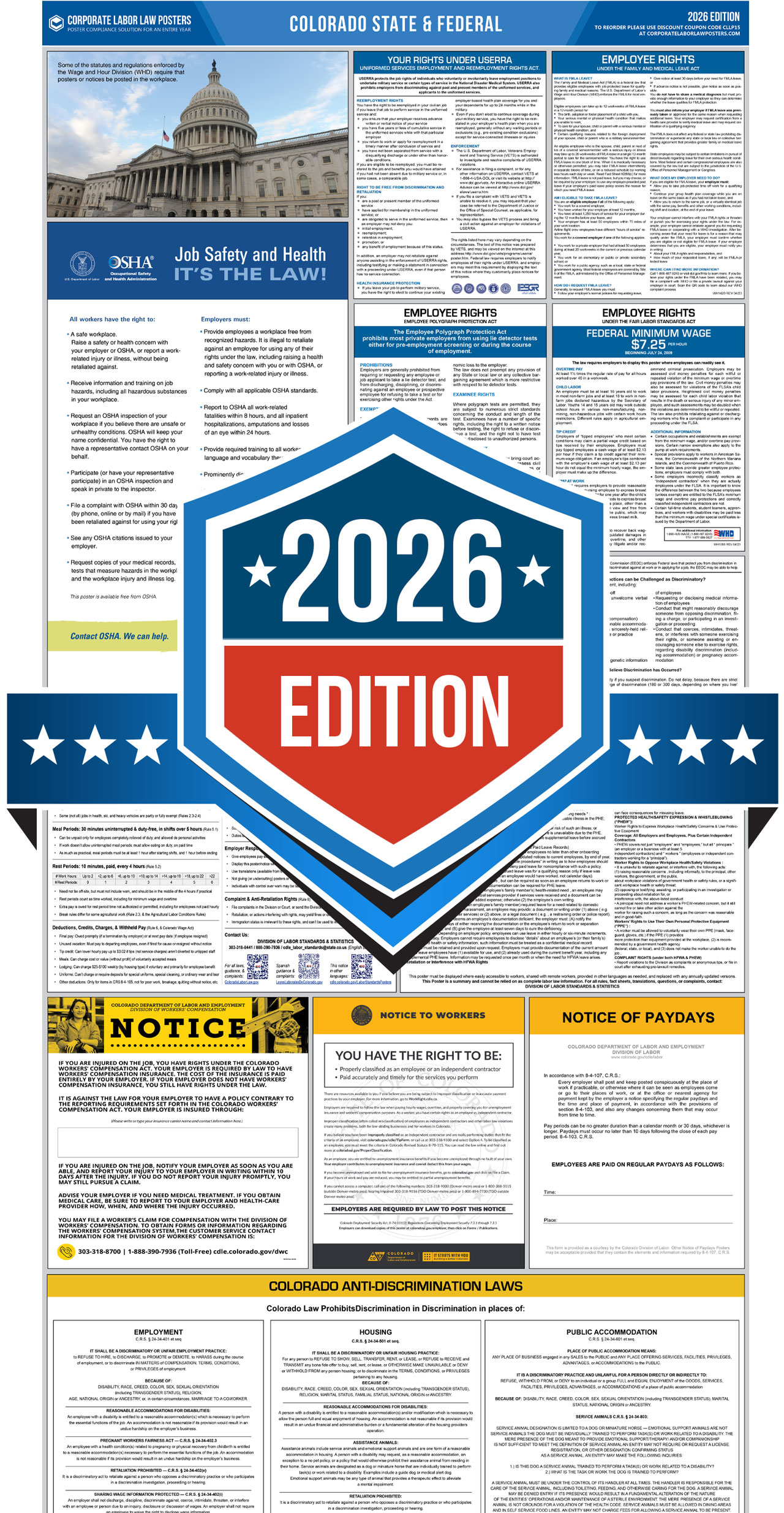 Colorado Labor Law Poster Renewal Service