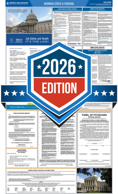 2026 Georgia state and federal labor law posters
