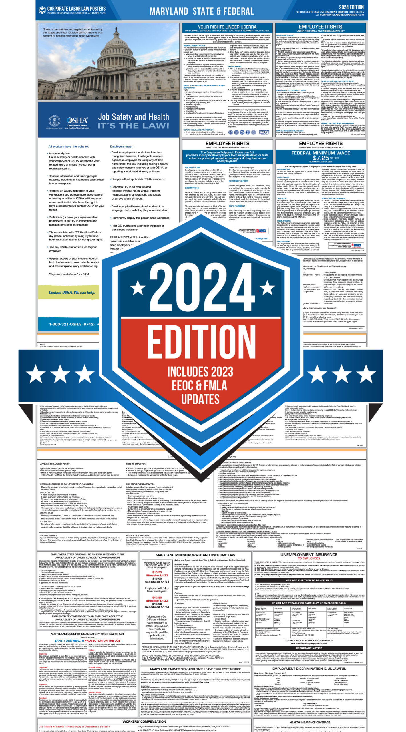 2024 Maryland Labor Law Poster Corporate Labor Law Posters