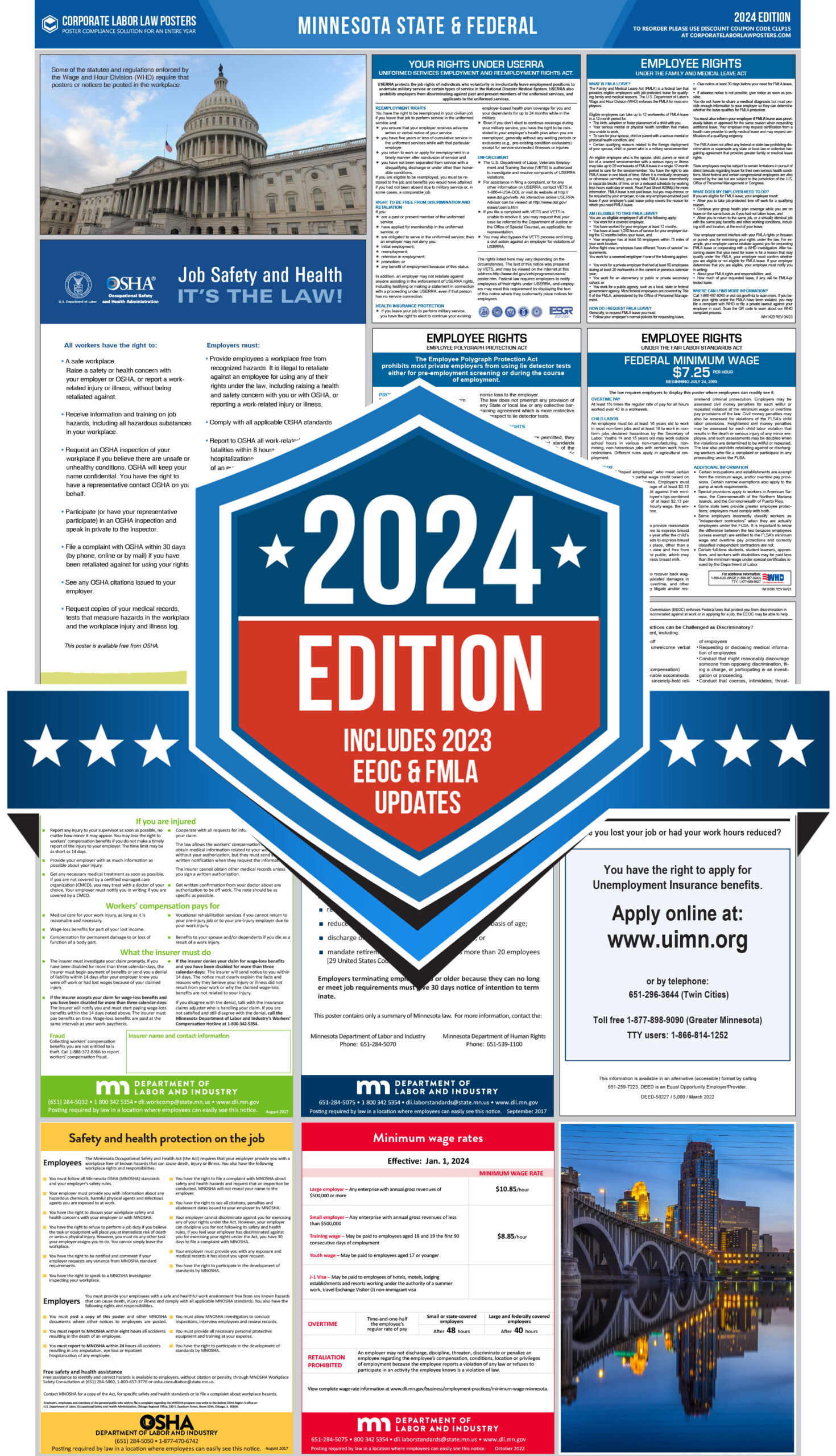 2024 Minnesota Labor Law Poster Corporate Labor Law Posters