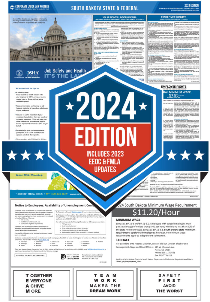 South dakota labor law posters 2024