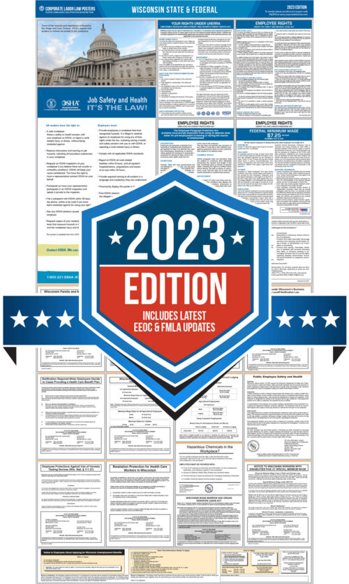 2024 Wisconsin Labor Law Poster Digital Corporate Labor Law Posters