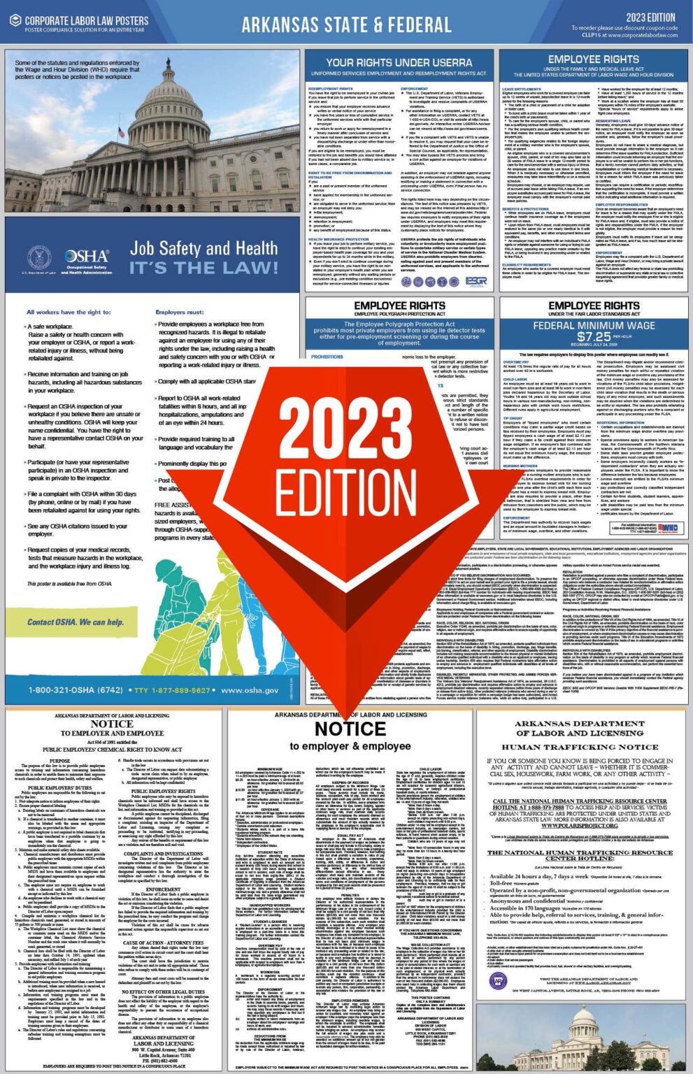 2023 Arkansas Labor Law Poster Digital Corporate Labor Law Posters
