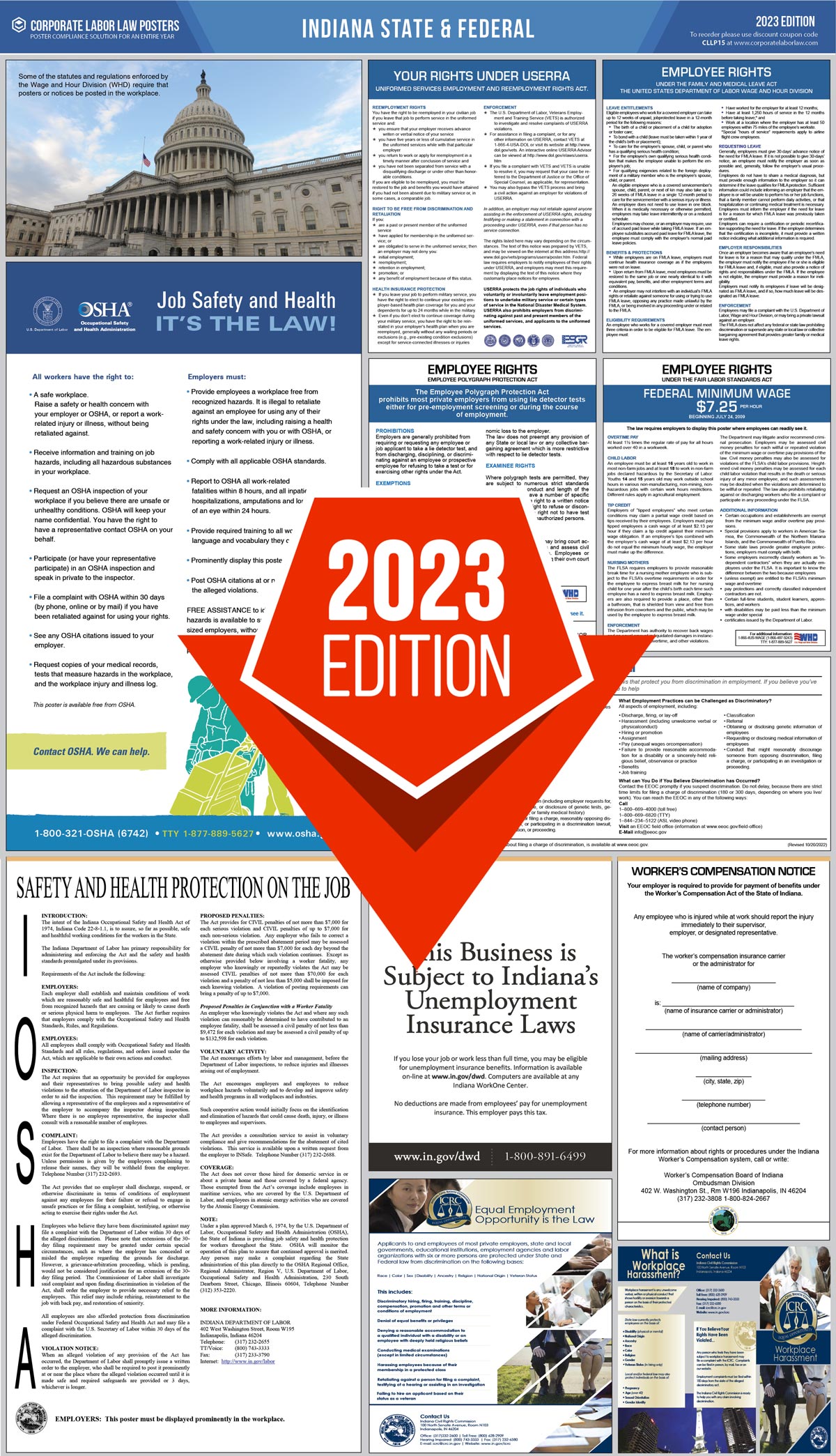 Indiana Labor Law Poster
